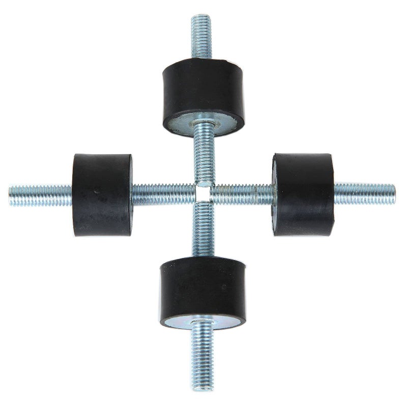 Ziqi 8Pack M8 Rubber Studs Shock Absorber Anti Vibration Isolator Mounts  M8-20mm Rubber Cylindrical Vibration Isolation Mount with 2 Threaded Studs  for Air Compressors  Pump  Garage Motor  Diesel Engines - Image 5